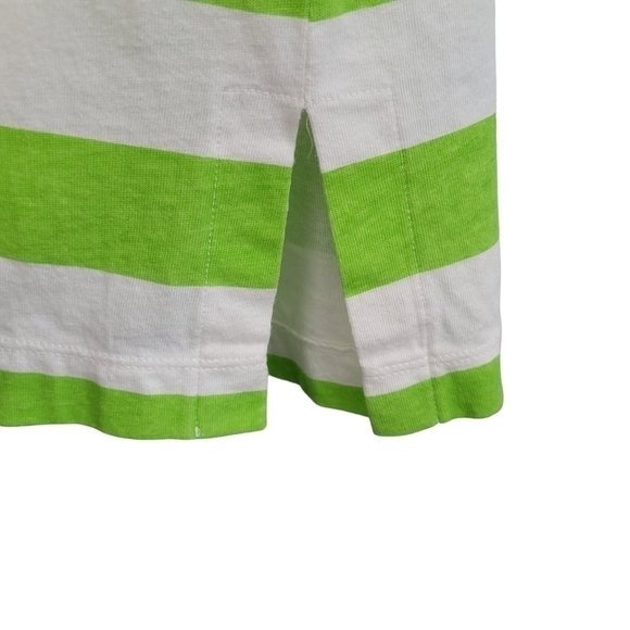La Blanca by Rob Beattie Miami V-Neck Lime Green Striped Swim Cover Up - Picture 5 of 8